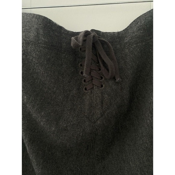 Frances Valentine Sailor Gray Wool Pant Women's 14 High Waisted Laced Wide Leg - Picture 8 of 12